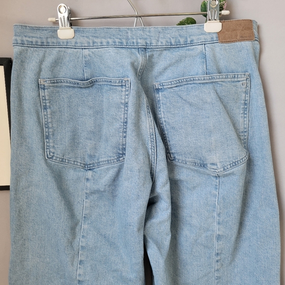 Madewell The Emmett Wide-Leg Crop Jean Welt Pocket Edition Kieran Wash 31 - Picture 5 of 16